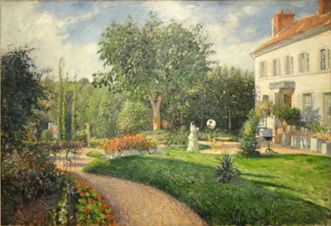 Trädgården vid Les Mathurins i Pontoise